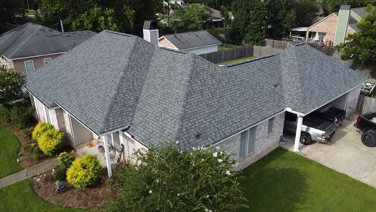 Storm damage roof repair in Livingston Parish